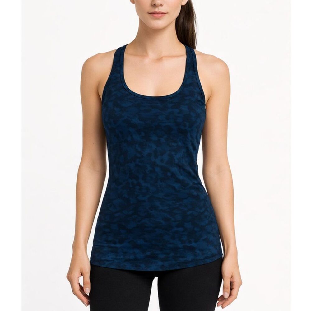 Lululemon Studio Racerback‎ Women’s XS Harbor Blue Tank Active Athleisure Fitted